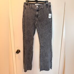 Altar'd State Women's Charcoal Straight Leg Jeans